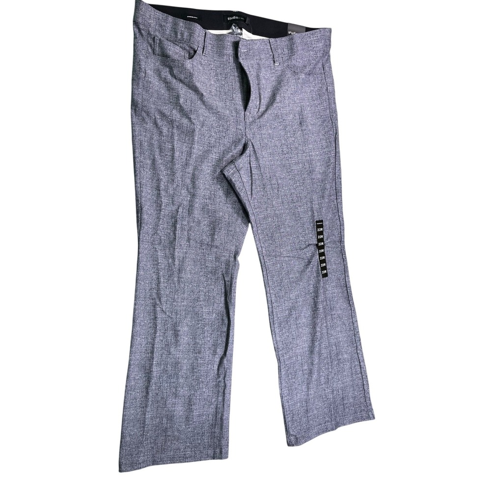 NWT Studio by Torrid Bombshell Boot Dress Pants Gray Textured‎ Size 22R Plus